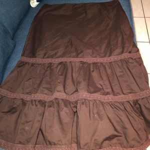 Brown skirt. Size: 14